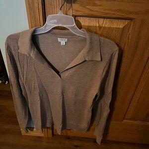 J. Crew Tan Long Sleeve Sweater nwot